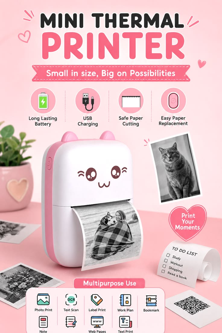 Mini pocket printer